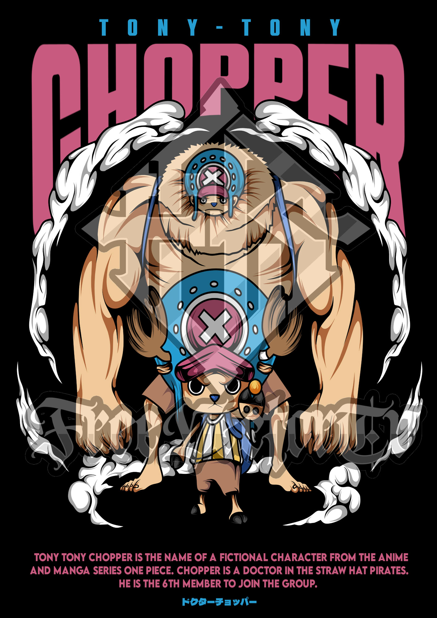 One Piece Chopper T-Shirt Design Bundle | Free Download | Cute Anime Tee Graphics